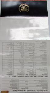 1986 Cadillac Seville & Eldorado Exterior Colors Paint Chip Sale Brochure Folder