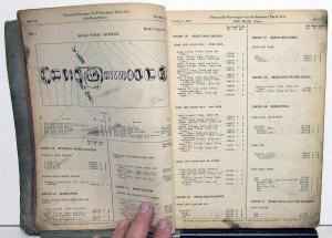 1940 Plymouth Dealer Parts List Book Catalog Original Preliminary P9 P10