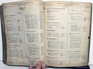 1940 Plymouth Dealer Parts List Book Catalog Original Preliminary P9 P10