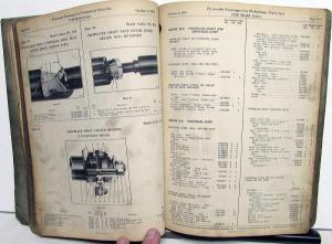 1940 Plymouth Dealer Parts List Book Catalog Original Preliminary P9 P10