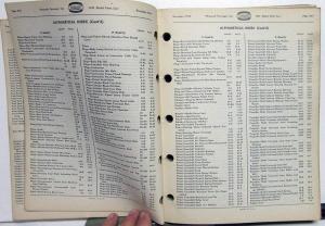 1941 Plymouth Dealer Parts List Book Catalog Original P11 P12 Car Models