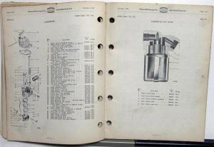 1941 Plymouth Dealer Parts List Book Catalog Original P11 P12 Car Models