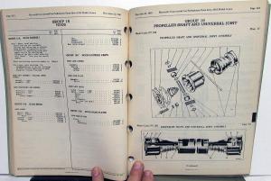 1941 Plymouth Dealer Parts List Book Catalog Prelim Commercial Car Pickup PT125