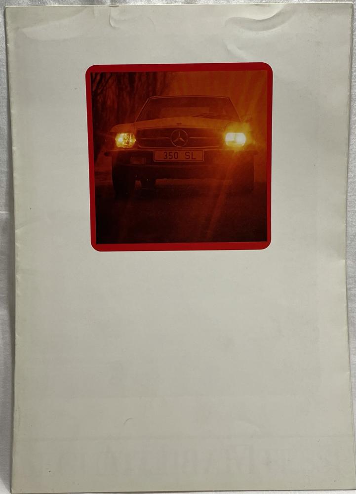 1973 Mercedes-Benz 350SL More Than a Sports Car Sales Folder Brochure - French