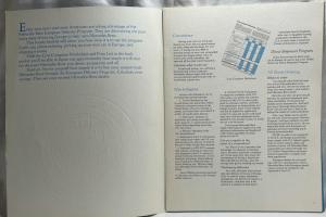 1973 Mercedes-Benz European Delivery Program Sales Brochure