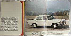 1973 Mercedes-Benz Passenger Car Programme Prestige Sales Brochure