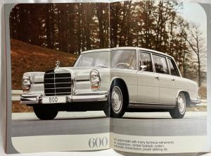 1973 Mercedes-Benz Passenger Car Programme Prestige Sales Brochure