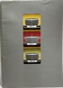 1973 Mercedes-Benz 250C 280C 280CE Prestige Sales Brochure - French Text