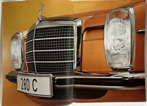 1973 Mercedes-Benz 250C 280C 280CE Prestige Sales Brochure - French Text