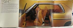 1973 Mercedes-Benz 250C 280C 280CE Prestige Sales Brochure - French Text