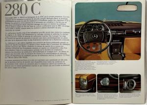 1973 Mercedes-Benz 250C 280C 280CE Prestige Sales Brochure - French Text