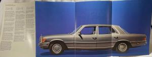 1973 Mercedes-Benz 350SE 450SE 450SEL Sales Folder Brochure - Italian Text