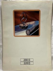 1973 Mercedes-Benz 200D 220D Sales Folder Brochure - French Text