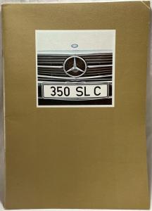 1973 Mercedes-Benz 350SLC Prestige Sales Brochure - French Text