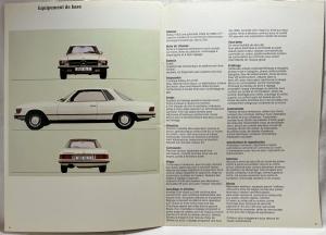 1973 Mercedes-Benz 350SLC Prestige Sales Brochure - French Text