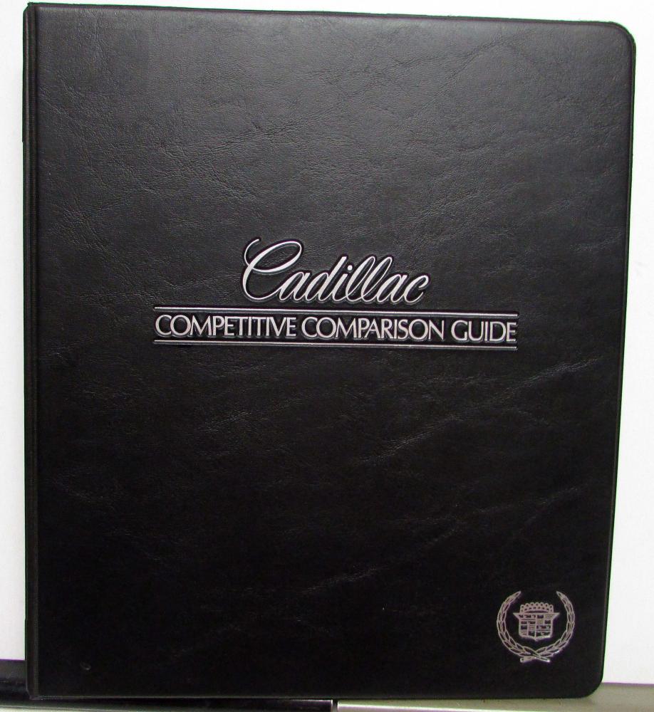 1986 Cadillac Comparison Guide DeVille Brougham Eldorado Seville Cimarron