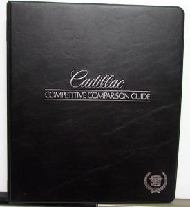 1986 Cadillac Comparison Guide DeVille Brougham Eldorado Seville Cimarron
