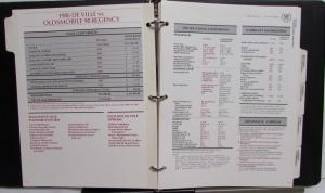 1986 Cadillac Comparison Guide DeVille Brougham Eldorado Seville Cimarron