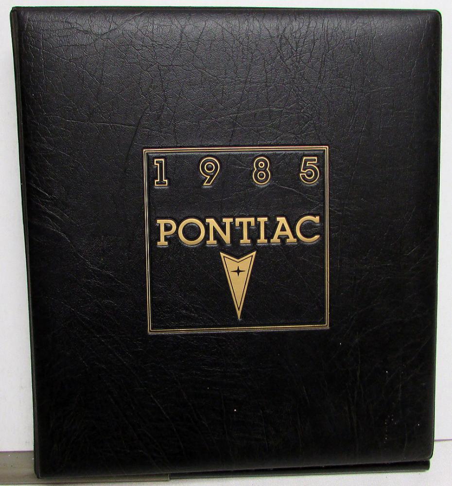 1985 Pontiac Dealer Album Paint Chips Upholstery Fiero Firebird Trans Am