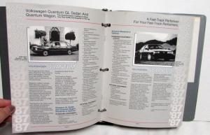 1987 Volkswagon Fleet Buyers Guide Jetta Quantum Scirrocco GTI Cabriolet