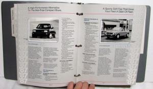 1987 Volkswagon Fleet Buyers Guide Jetta Quantum Scirrocco GTI Cabriolet