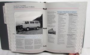 1987 Volkswagon Fleet Buyers Guide Jetta Quantum Scirrocco GTI Cabriolet