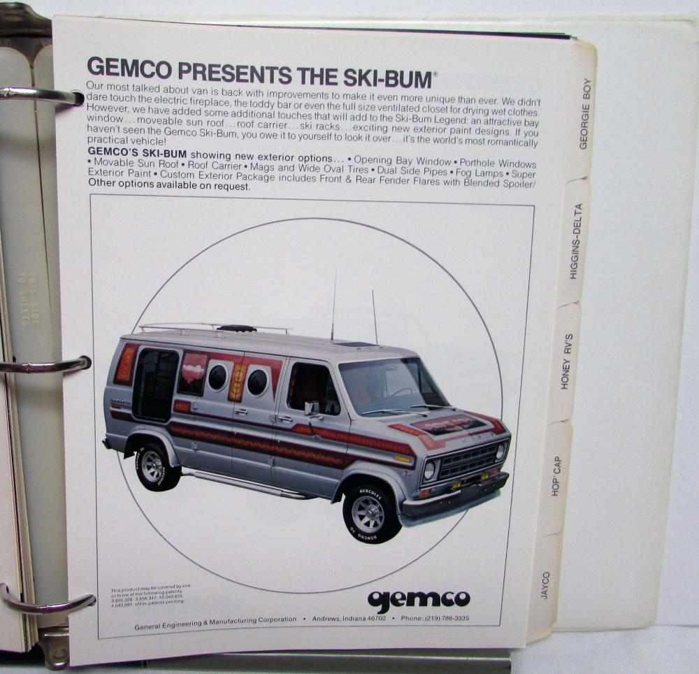 1979 Ford Van Data Album Gemco Roamer Diamond Cobra Dearborn Dodgen Georgie