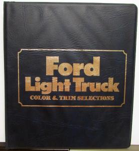 1980 Ford Light Truck Color & Trim Selections Pickups Bronco Courier Econoline