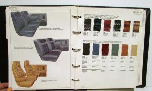 1980 Ford Light Truck Color & Trim Selections Pickups Bronco Courier Econoline