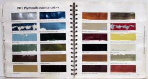 1975 Plymouth Advance Color and Trim Selector and Advance Info Dealer Album