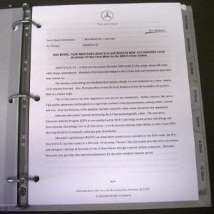 2000 Mercedes-Benz Press Kit C E S CL CLK SLK SL M Class Rare!