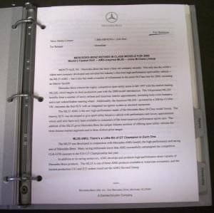 2000 Mercedes-Benz Press Kit C E S CL CLK SLK SL M Class Rare!