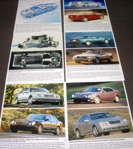 2000 Mercedes-Benz Press Kit C E S CL CLK SLK SL M Class Rare!