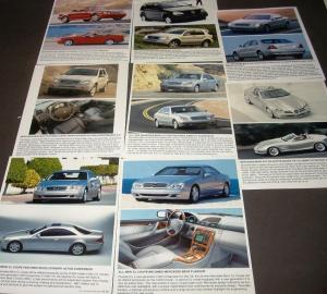 2000 Mercedes-Benz Press Kit C E S CL CLK SLK SL M Class Rare!