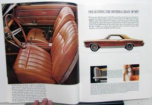 1965 Buick LeSabre Wildcat Electra 225 Riviera Full Line Prestige Sales Brochure
