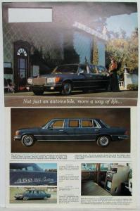 1974 Mercedes-Benz Phaeton Limo by Horseless Carriage Shop Sales Mailer Folder