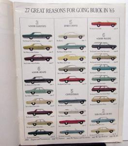 1965 Buick LeSabre Wildcat Electra Riviera Full Line Sale Brochure Newsprint