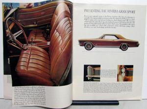 1965 Buick LeSabre Wildcat Electra Riviera Full Line Sale Brochure Newsprint