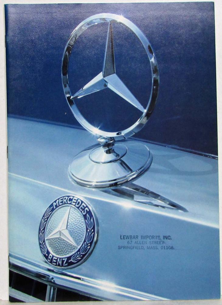 1974 Mercedes-Benz Passenger Car Program Prestige Sales Brochure