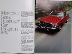 1974 Mercedes-Benz Passenger Car Program Prestige Sales Brochure