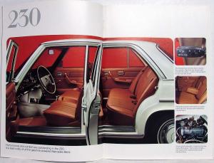 1974 Mercedes-Benz Passenger Car Program Prestige Sales Brochure