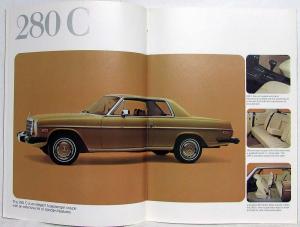 1974 Mercedes-Benz Passenger Car Program Prestige Sales Brochure