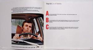 1974 More Safety Mercedes-Benz Documentation Brochure
