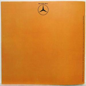 1974 More Safety Mercedes-Benz Documentation Brochure