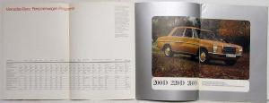 1974 Mercedes-Benz Passenger Car Program Prestige Sales Brochure - German Text