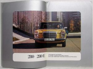 1974 Mercedes-Benz Passenger Car Program Prestige Sales Brochure - German Text