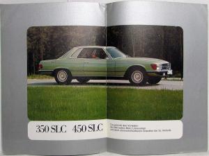 1974 Mercedes-Benz Passenger Car Program Prestige Sales Brochure - German Text