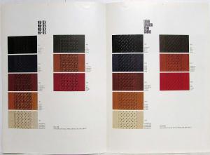 1975-1976 Mercedes-Benz Sales Brochure Interior Options MB-Tex Leather Velour