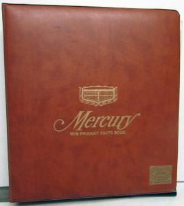 1978 Mercury Facts Books Cougar XR7 Zephyr Marquis Capri Bobcat Monarch