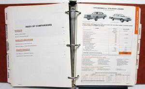 1978 Mercury Facts Books Cougar XR7 Zephyr Marquis Capri Bobcat Monarch